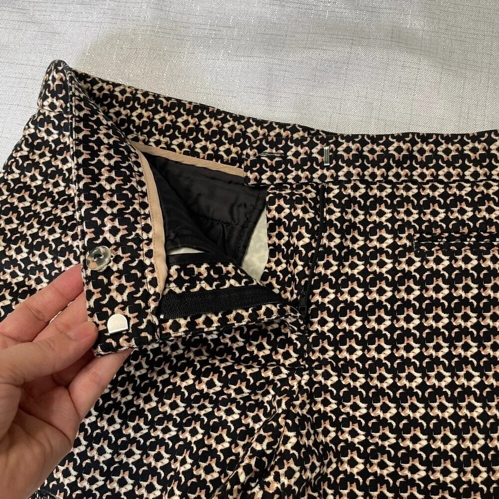 Cynthia Rowley womens geo pattern chino shorts size 10